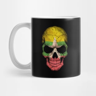 Myanmar Flag Skull Mug